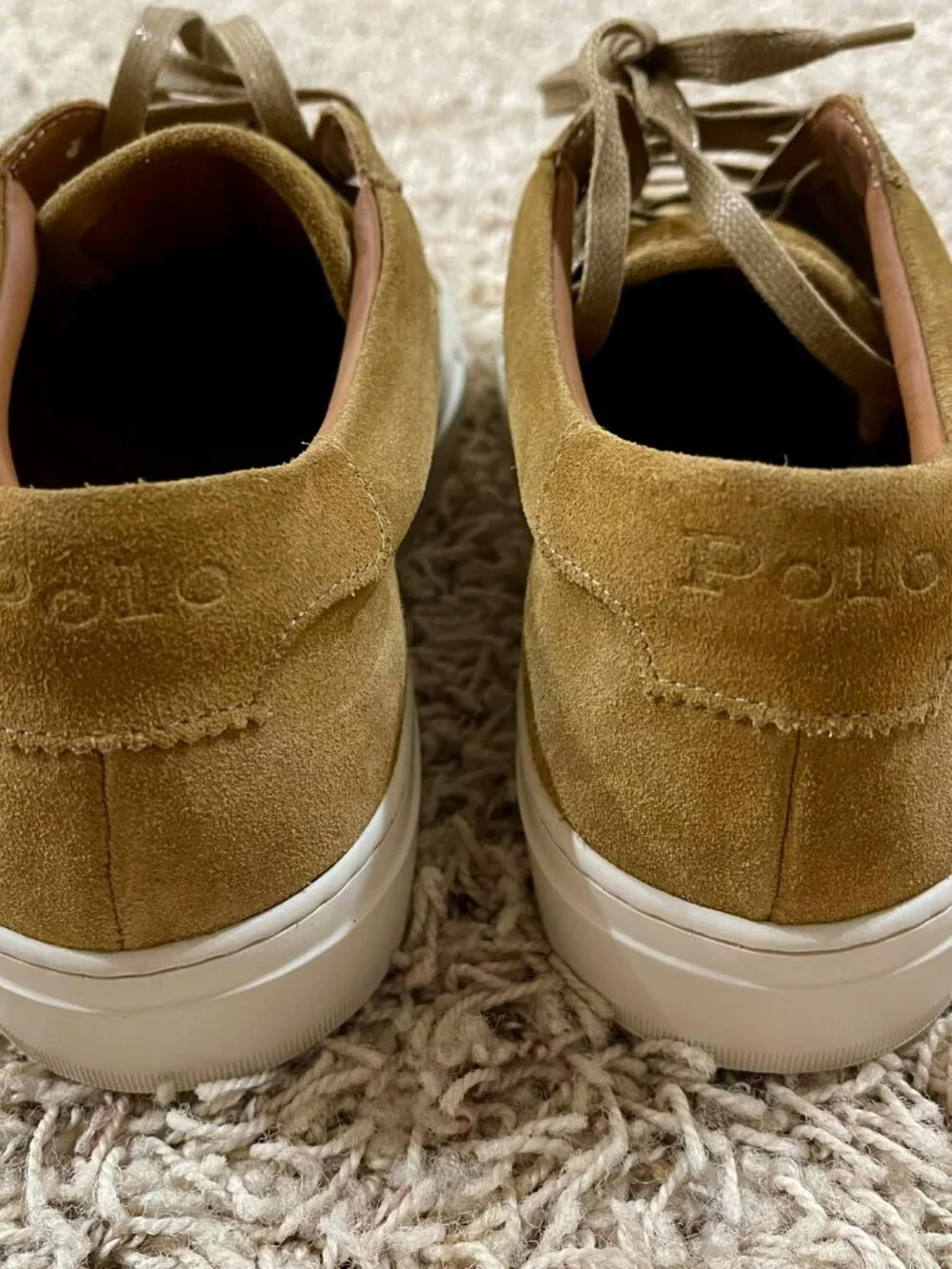 Polo Ralph Lauren Men’s Jermain Lux Suede Leather Sneakers Shoes, Size 7.5 (New) - Picture 10 of 16